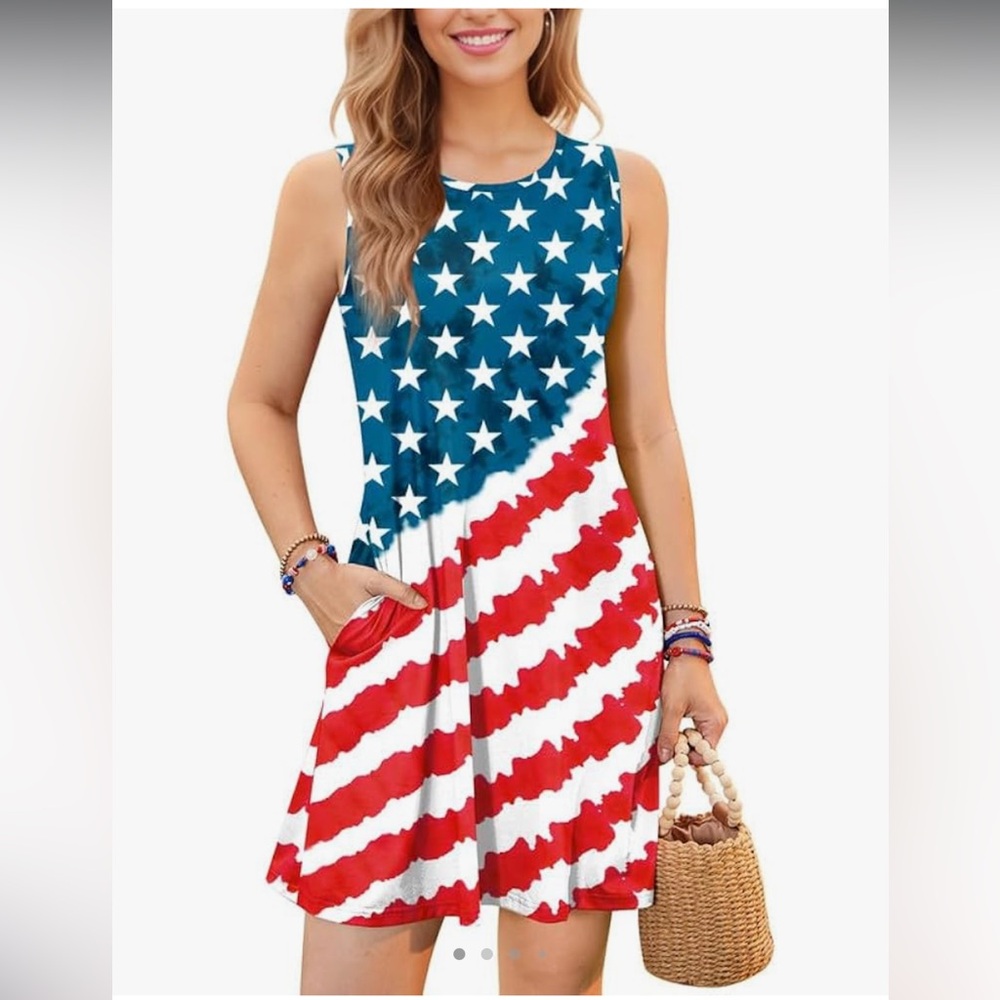 Spadehill American flag dress